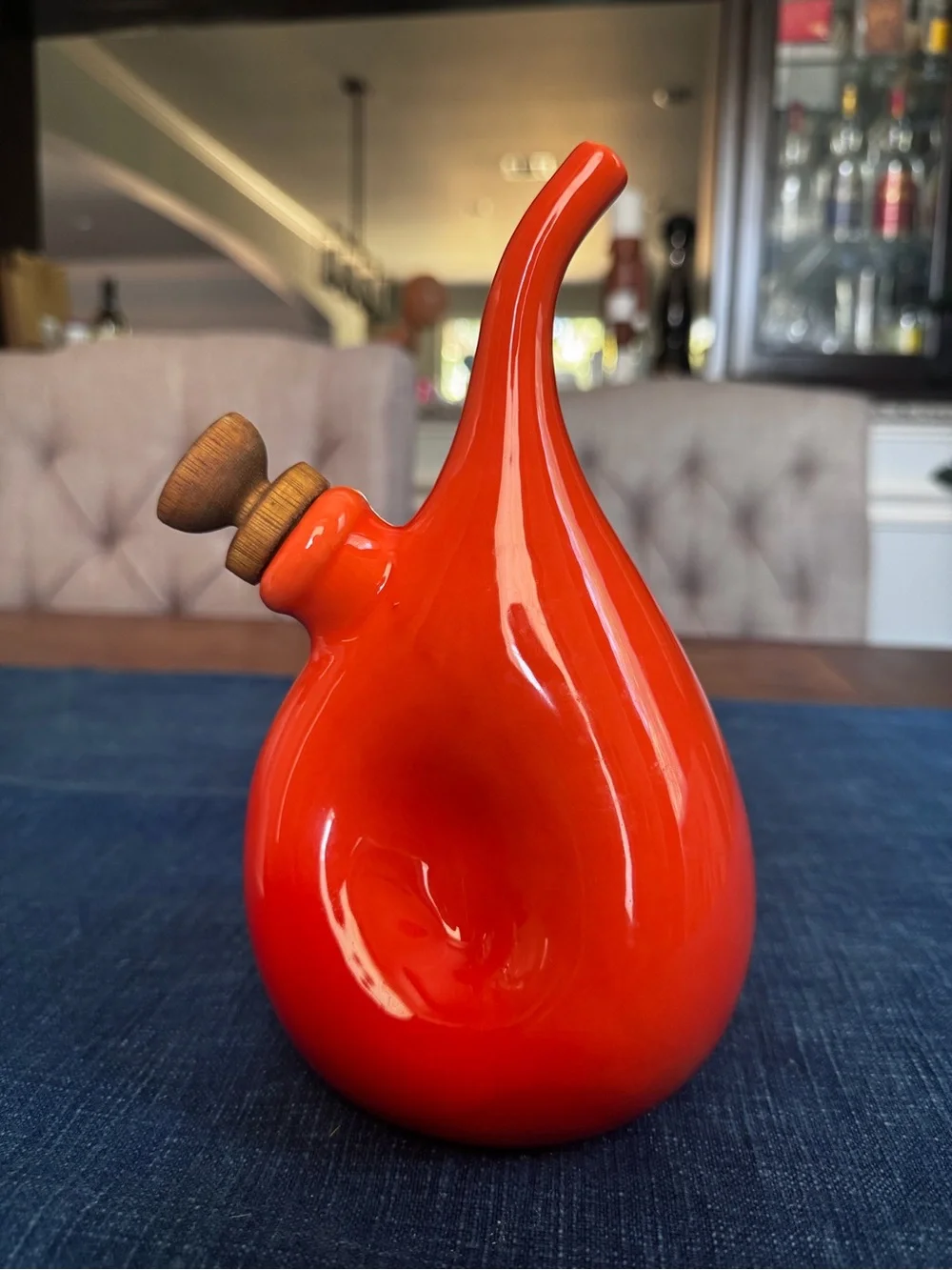 Vintage Sur La Table Orange Oil/Vinegar Dispenser Italy